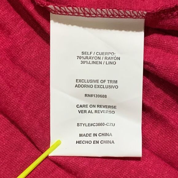 Brand New Coco + Jaimeson Women's Size XL Pink Sleeveless Blouse Top Shirt Flowy - Picture 3 of 7